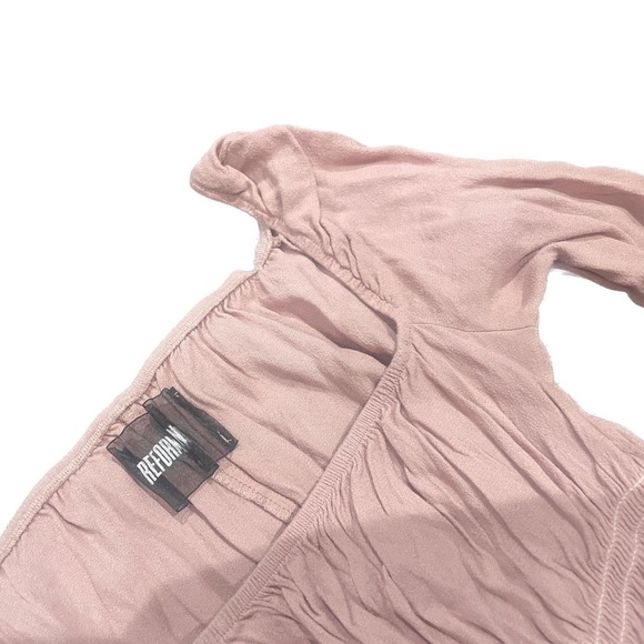 Reformation Pink Ruffle Top - Picture 2 of 3